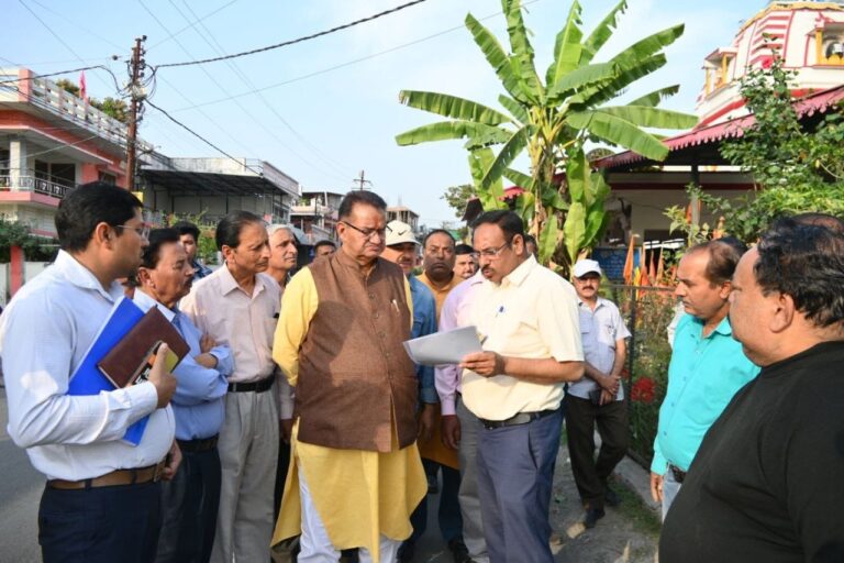 कैबिनेट मंत्री गणेश जोशी ने नींबूवाला में विकास कार्यों का लिया जायजा, दिए आवश्यक निर्देश