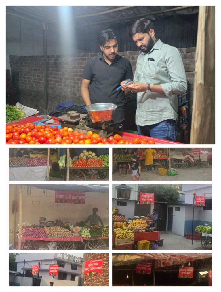 वार्ड 52 के नवनियुक्त पार्षद सोहन रौतेला की अनूठी पहल, सरस्वती विहार चौक सब्जी मंडी में विक्रेताओं ने लगाया पहचान बोर्ड